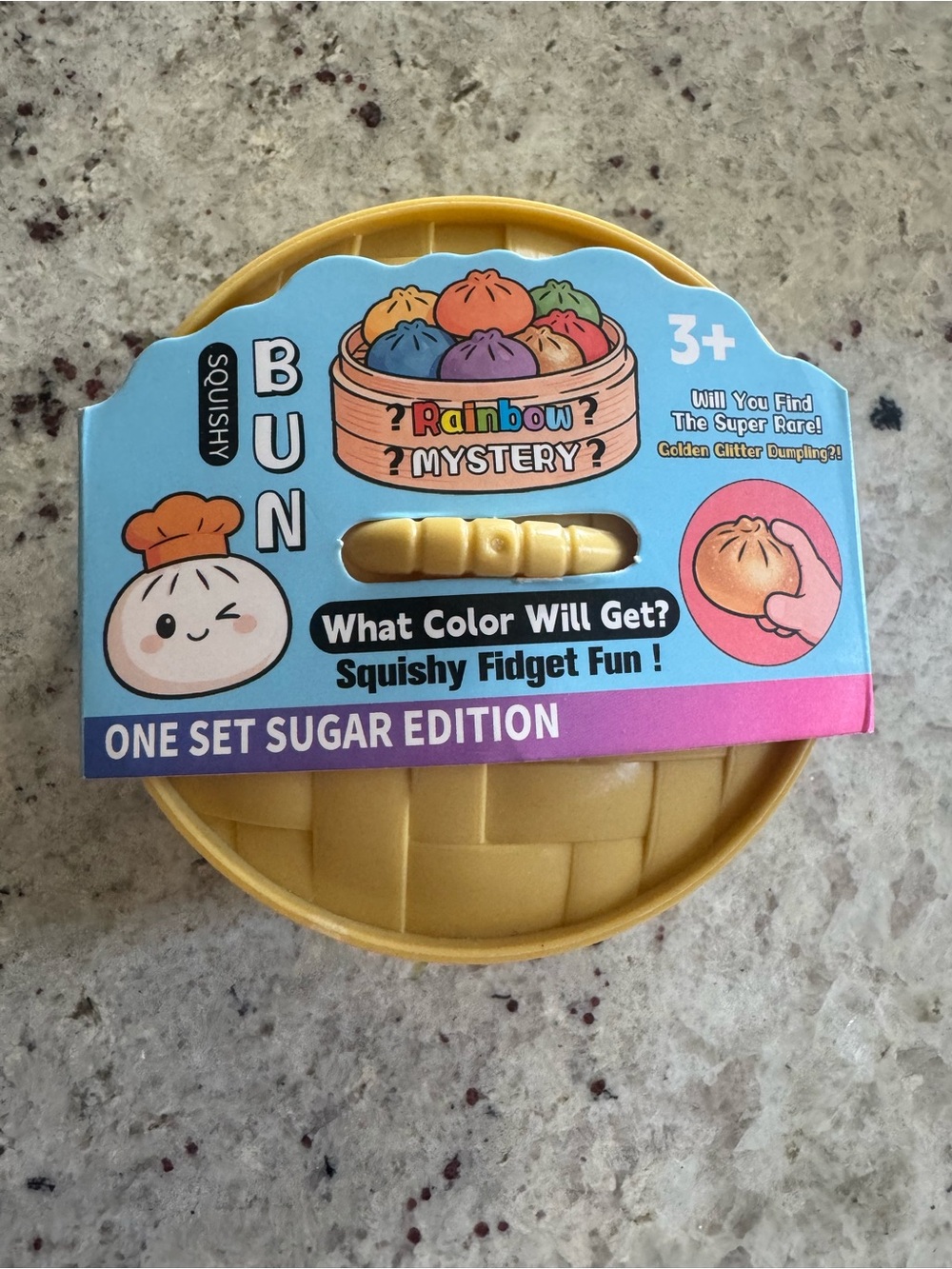 Dumpling Bun Squishy Fidget Toy - Yellow Sugar Edition